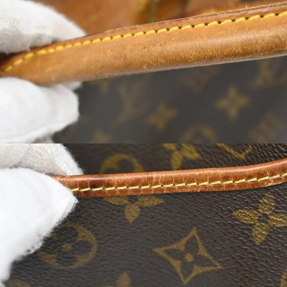 LOUIS VUITTON LV Logo Deauville Hand Bag Monogram Leather Brown M47270 36KB524 - Picture 14 of 15